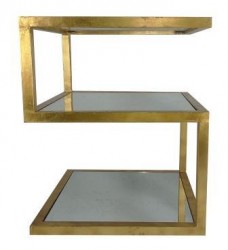Daphoco antique mirror and metal legs-The number 5 table