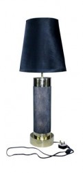 Daphoco Faux Shagreen table lamp with polished brass