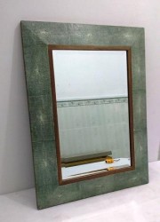 Daphoco faux shagreen mirror
