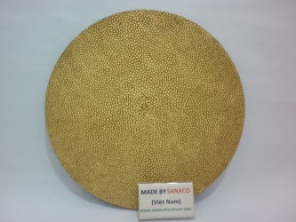 Faux shagreen Place mats in Gold Antique